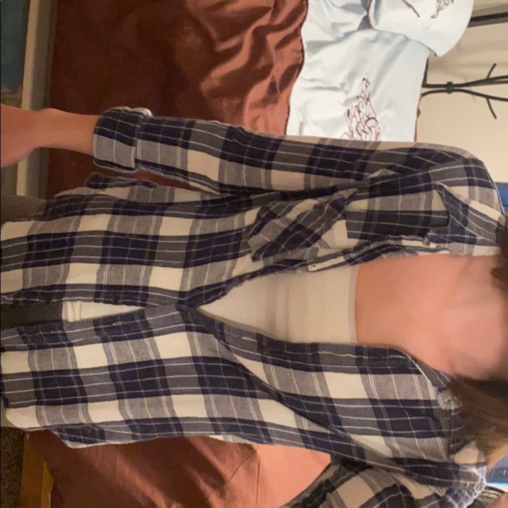 Navy and white flannel forever 21 M - Picture 5 of 6